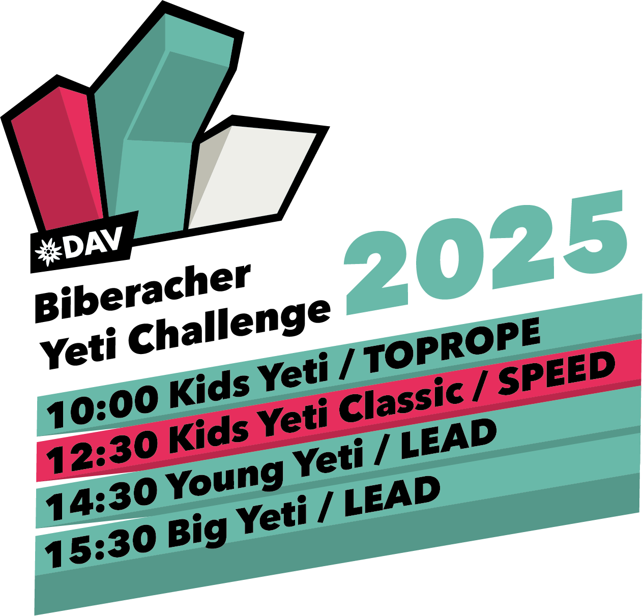 Startzeiten Yeti 2025